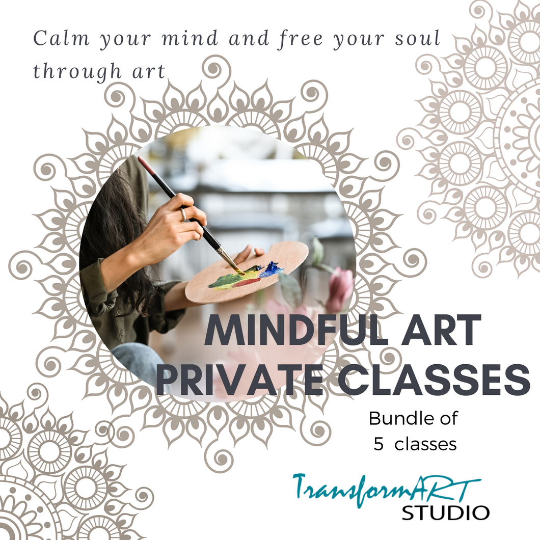 Mindful Art PRIVATE Classes - Bundle of 5 classes