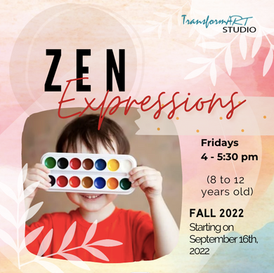 Zen Expressions with Watercolour (Fridays 4 pm - 5:30 pm) / Fall Session